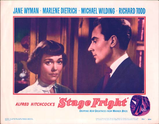 Stage Fright US Lobby Card number 7