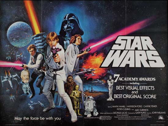 Star Wars UK Quad movie poster
