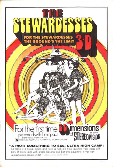 Stewardesses, The (3-D) US One Sheet movie poster