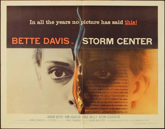 Storm Center US Half Sheet style A movie poster