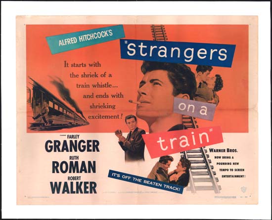 Strangers on a Train US Half Sheet movie poster