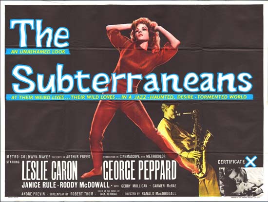 Subterraneans UK Quad movie poster