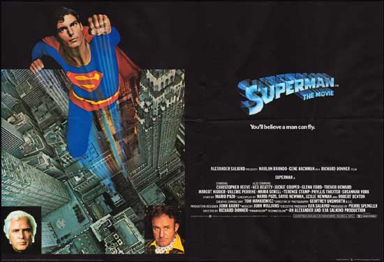 Superman UK Quad movie poster