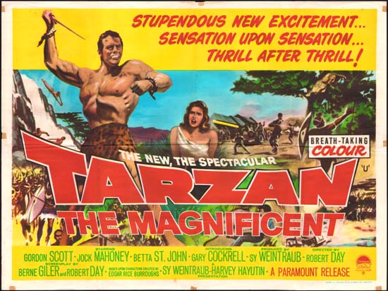 Tarzan the Magnificent UK Quad movie poster