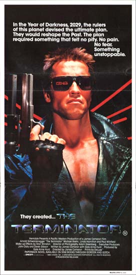 Terminator, The Australian Daybill movie poster