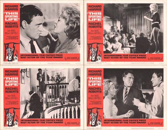 Image 2 of This Sporting Life US Lobby Card Set of 8