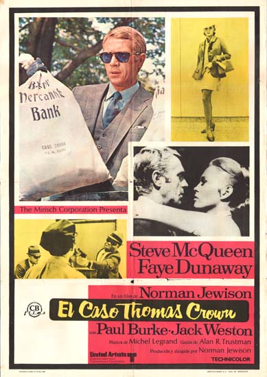 Thomas Crown Affair, The Spanish One Sheet movie poster