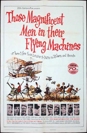 Those Magnificent Men in their Flying Machines US One Sheet movie poster