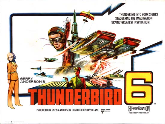Thunderbird 6 UK Quad movie poster