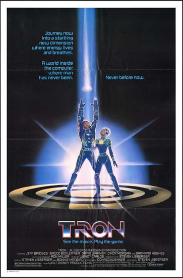 TRON US One Sheet studio release movie poster