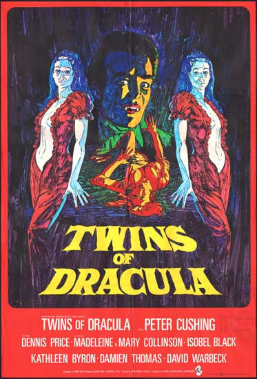 Twins of Evil [ Twins of Dracula ] UK One Sheet movie poster