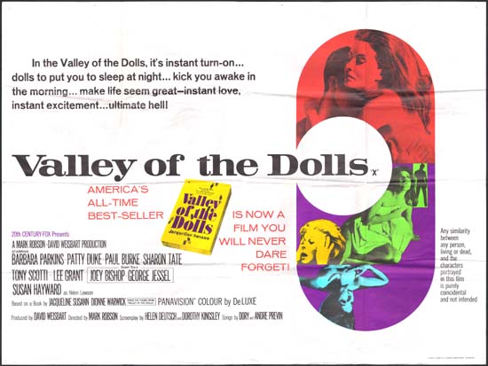 Valley of the Dolls UK Quad movie poster