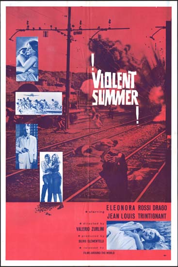 Violent Summer [ Estate Violenta ] US One Sheet movie poster