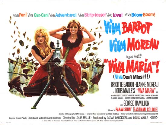 Viva Maria UK Quad movie poster