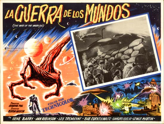 War of the Worlds Mexican Lobby Card