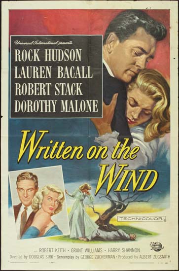 Written on the Wind US One Sheet movie poster