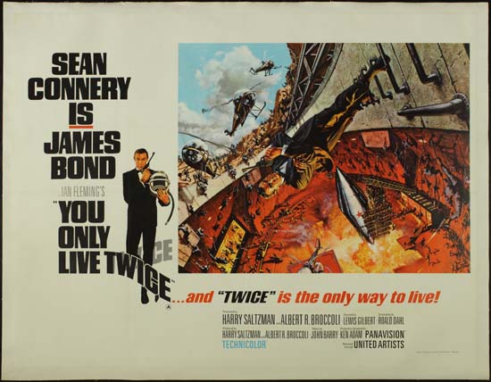 You Only Live Twice UK Quad style A movie poster