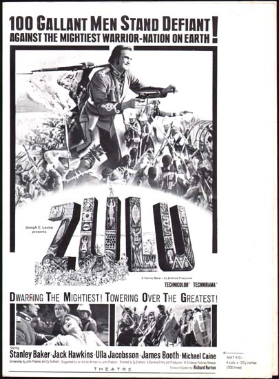 Zulu US Advertising Supplement movie poster